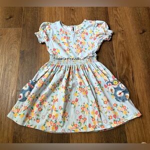 matilda jane chalkboard doodles lap dress size 4